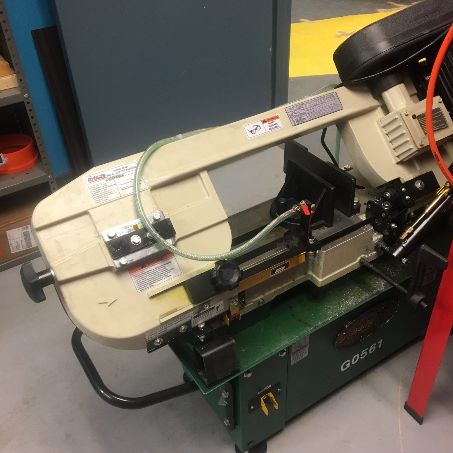 Grizzly Horizontal Bandsaw Concord Makerspace