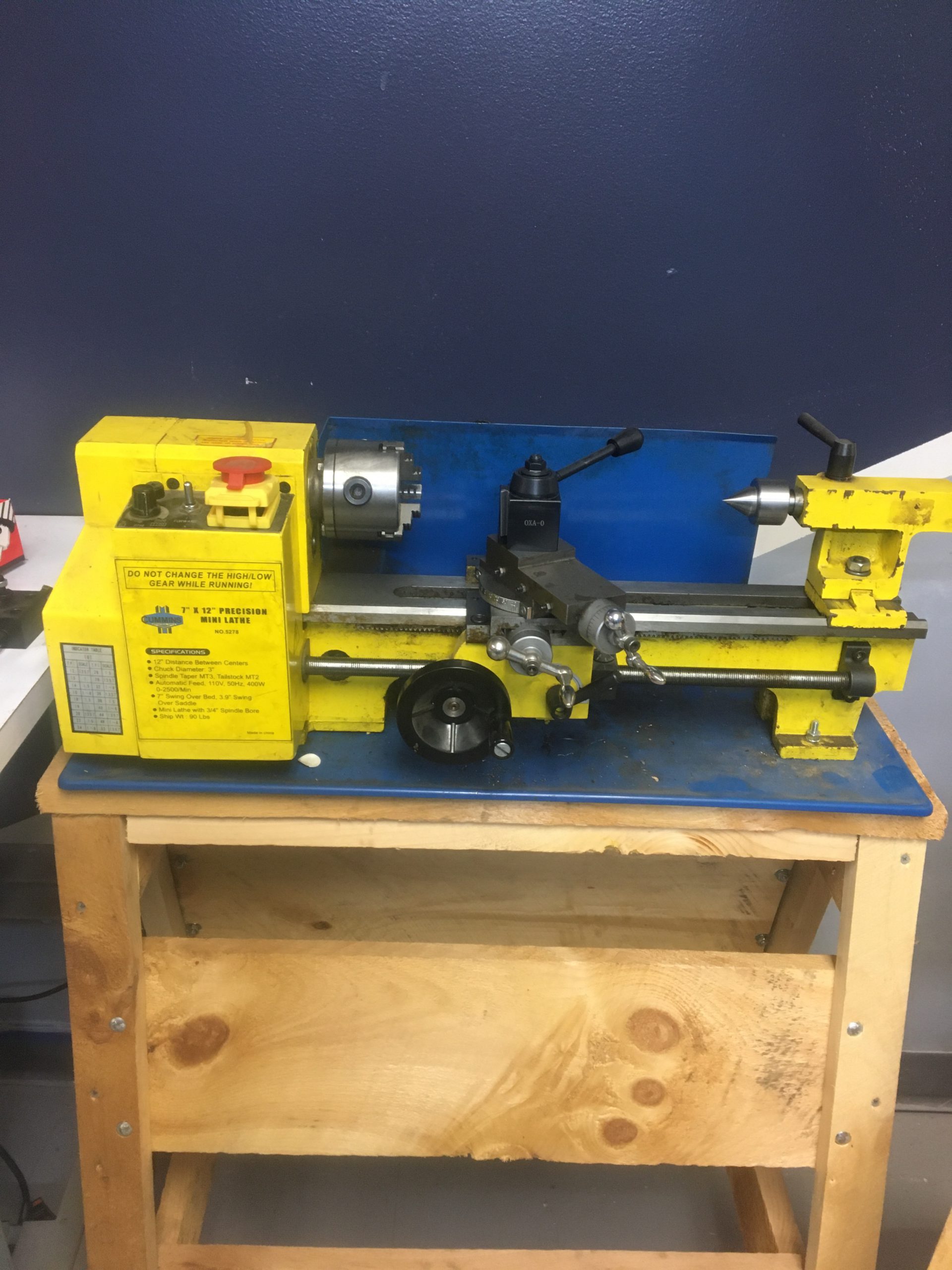 Mini Metal Lathe Concord Makerspace
